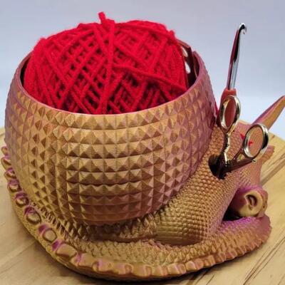 跨境新款沙线储存罐 大幻想龙和蛋幻想碗高品质毛线编织或钩针碗