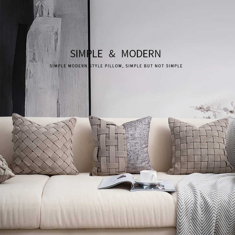 风靠枕现代奢枕编织装沙发批发酒店软样板间轻靠垫奶油客厅抱手工,居家布艺,靠垫/抱枕,淘宝优惠券,粉丝福利购,淘宝优惠卷