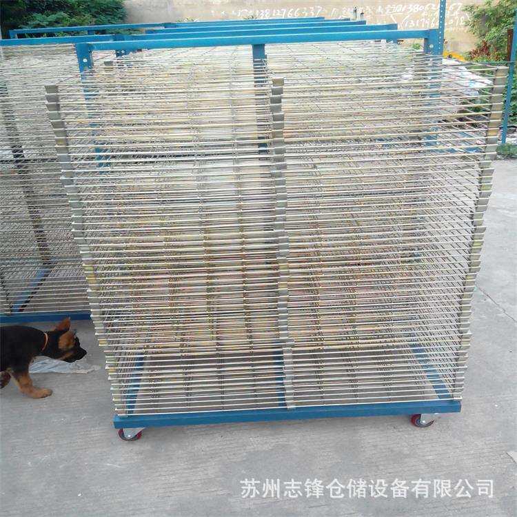 多层不锈钢千层架丝印服装印花晒干架千层车带轮