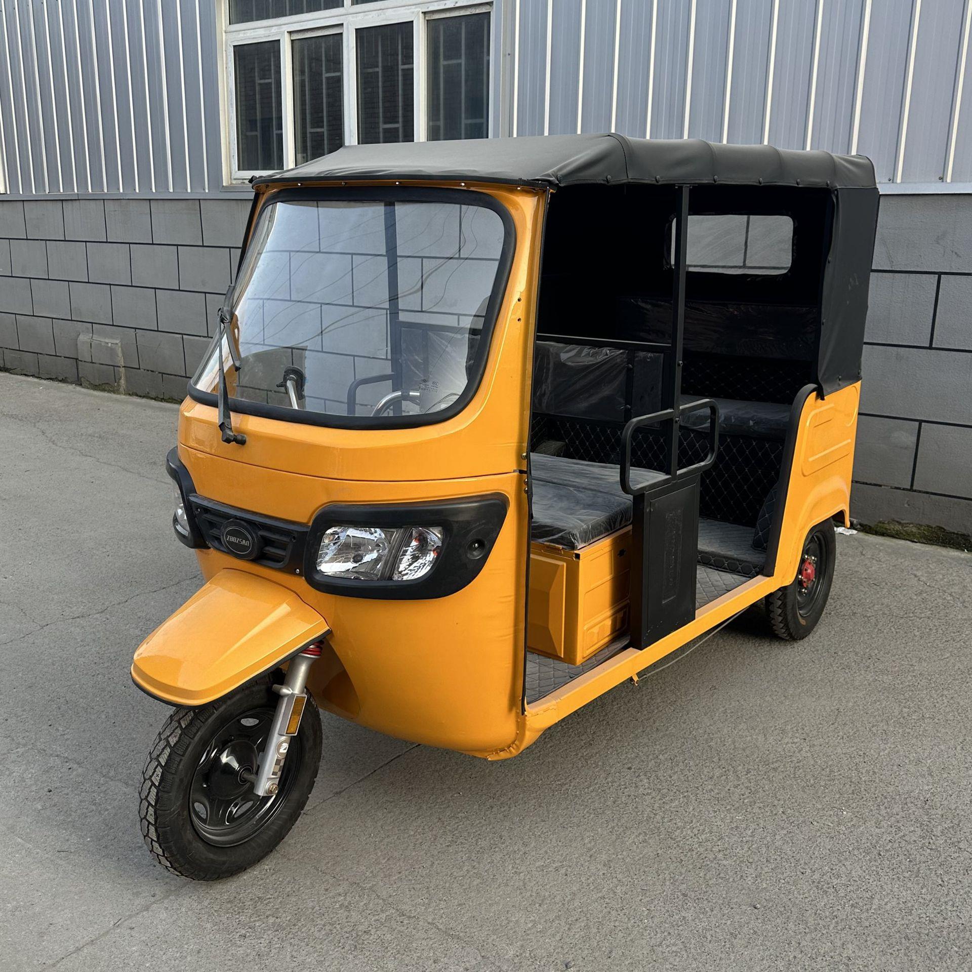 电动三轮车客运载客出口嘟嘟车tuktuk东南亚印度拉客营运差速电机