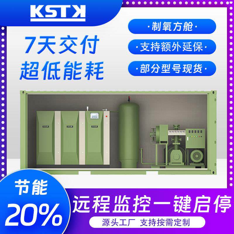 高原制氧机方舱弥散供氧高海拔20GP集装箱制氧设备静音交期快