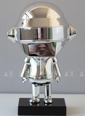 现简约潮玩机器小兵摆件样板房客厅儿童房电视柜玄关桌面装饰