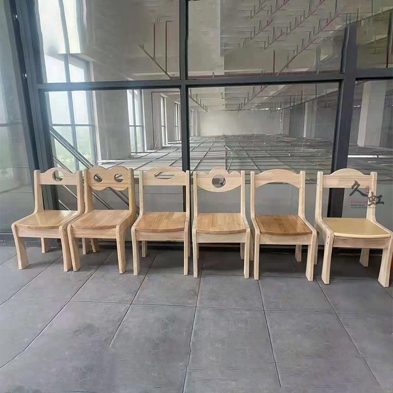 幼儿园实木拆装椅靠背椅儿童小板凳早教美术培训班辅导学习椅子