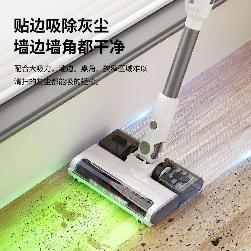 跨境无线吸尘器可折叠吸拖一体滚刷家用地毯地板大吸力手持除螨仪