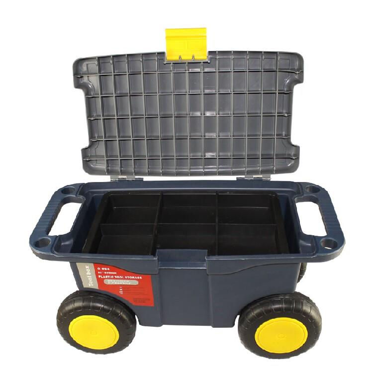 可移动工具箱多功能工具收纳箱玩具收纳箱带轮子工具箱