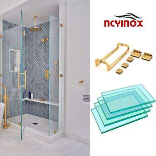 662G淋浴房玻璃门拉手双弯不锈钢材质拉手玻璃门门把手圆管