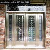 双开门别墅大门304不锈钢门单门家用乡村农村自建房进户门 入户门