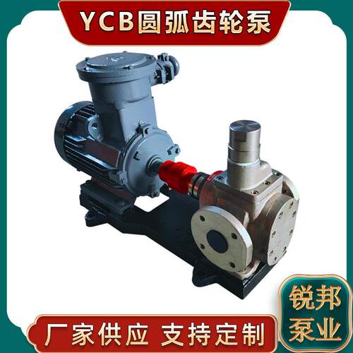 优惠YCB0.6-0.6齿轮泵不锈钢润滑油机油输送泵燃油增压泵