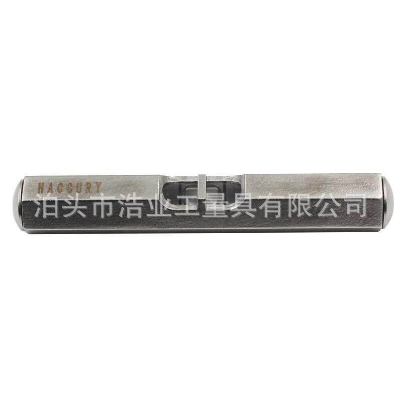 小型条式水平仪68mm袖珍水准器便携式水平仪不锈钢六角圆形水平尺