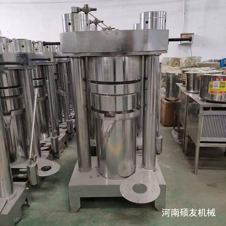 新型液压榨机流动香带油油亚麻籽机皮核桃油坊专用VHH芝麻炸油机