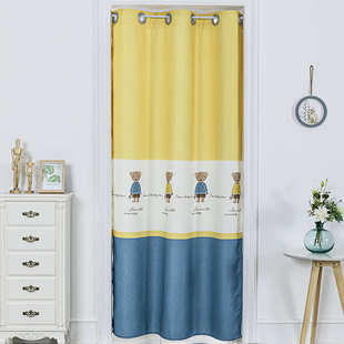 图隔断卧室艺术打孔简遮挡客厅试衣间来欧式免门帘帘极外购