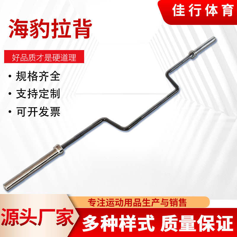 健身椅专业长凳U型杆硬拉背杠铃椅俯身划船海豹卧拉海豹拉背