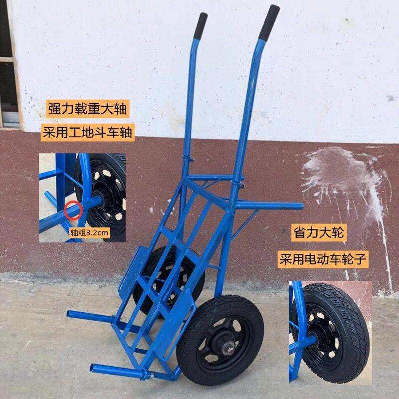加厚手推车两轮老虎车载重王双轮小推车家用搬运拉货车平板小拖车