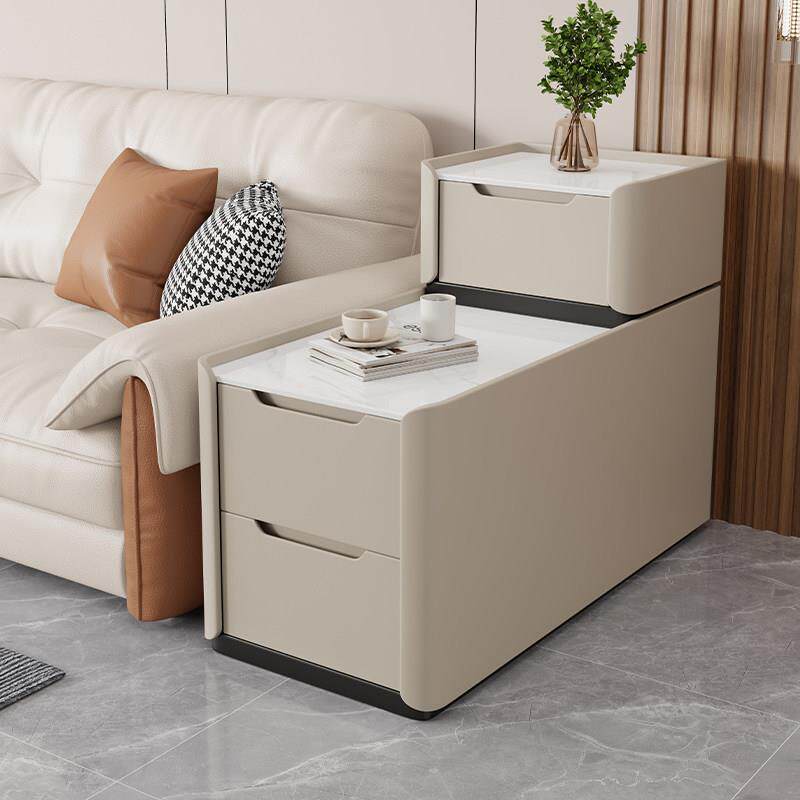 2024新款落地沙发边柜轻奢高级感实木小型夹缝简约现代边几侧边柜