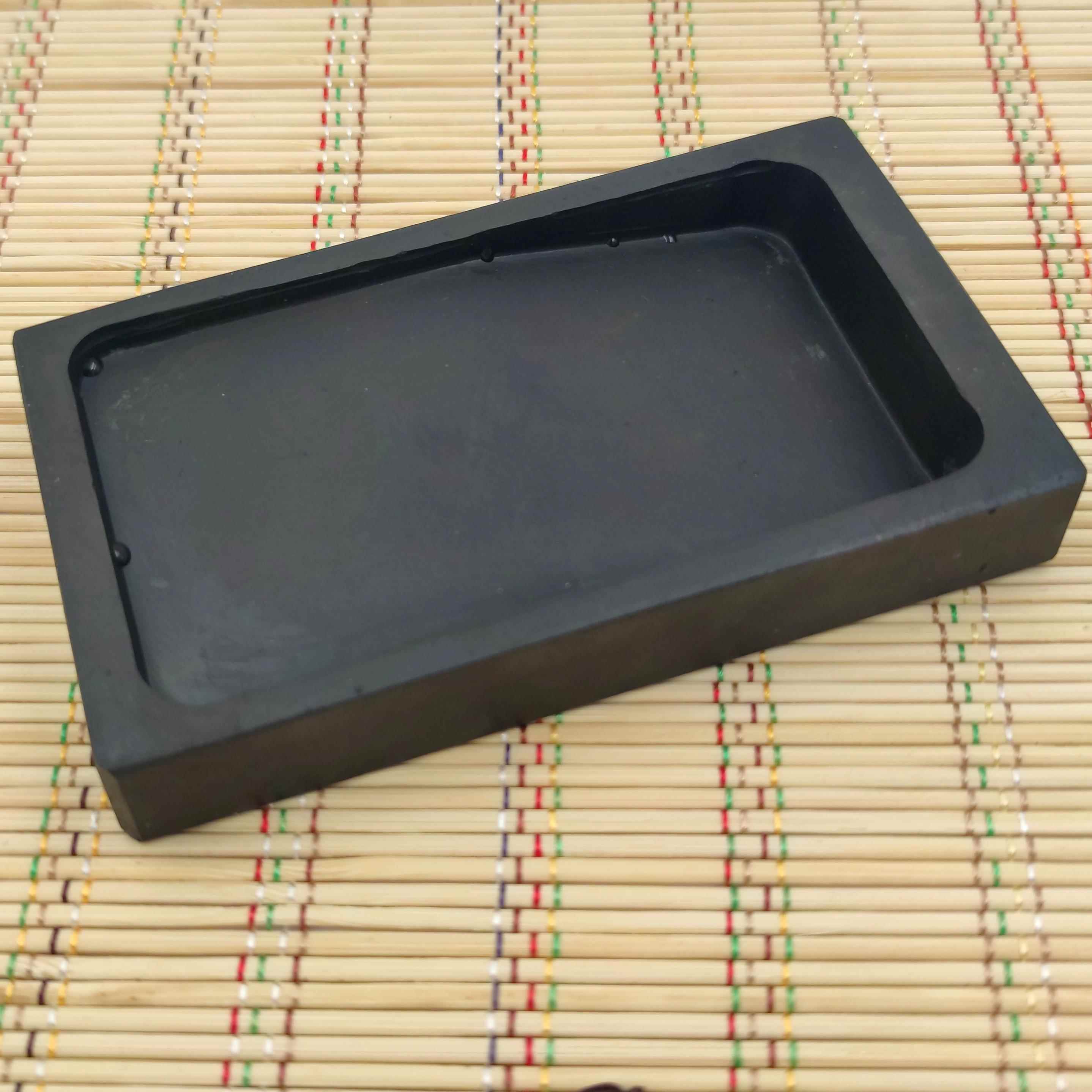 高档玉毫房新款台天然原石安徽歙墨文池专用毛砚笔墨水墨碟文房砚