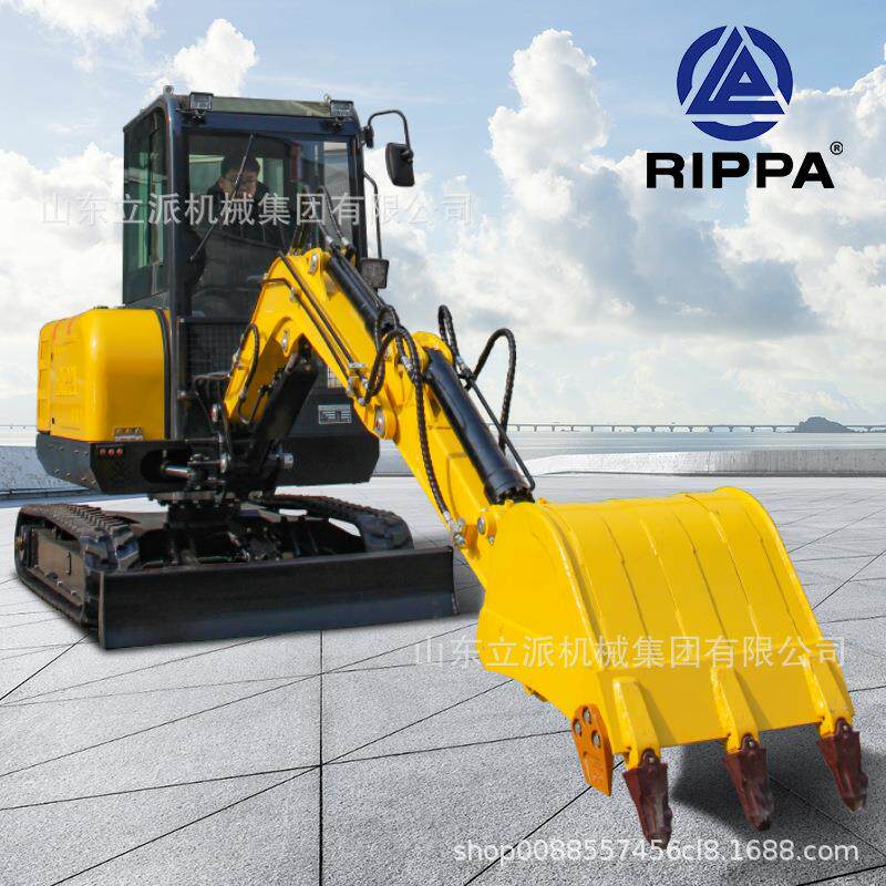 小型挖掘机R50工程小挖机建筑园林施工农用钩机立派rippa50厂家