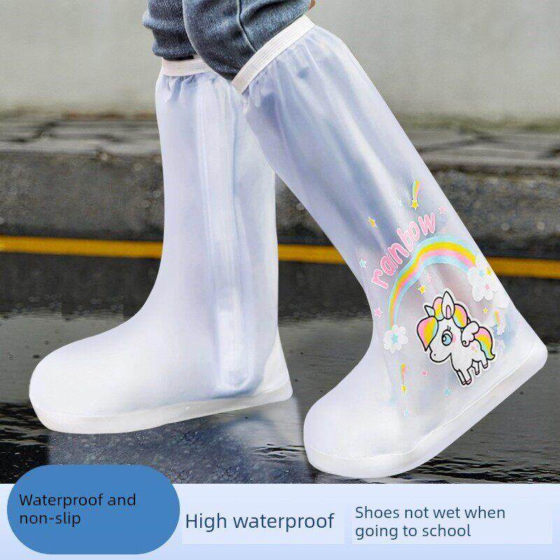 采购产品儿童雨鞋套，为男孩和女孩，防水，防滑，雨外穿，学生高