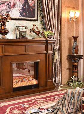 客厅壁电子简架电壁炉343B装饰柜欧式约壁炉炉厂家