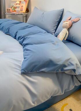 正品宾馆3酒店床上用品i宿白色床单四件套民纯白北欧ns简约三件套