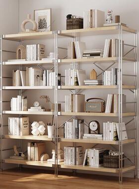 F7766T56日式落地置物架厨房收纳省间展示架架简空架约书房书阳台