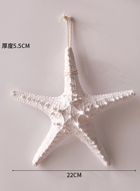 仿真树脂五指海星小挂件地中海六角遮丑家居墙壁装饰海洋沙滩壁饰