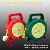 15米移动电缆卷轴卷轴充电 迷你电缆卷轴口袋电缆卷轴 充电