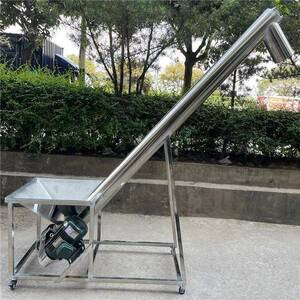 螺旋提升机上料机不锈钢螺杆输送机粉末提升机小型螺旋输送机