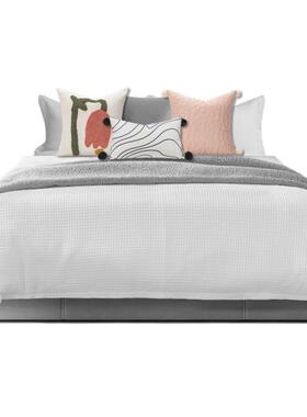 样板间女儿房床品 家具展厅可爱公主风床上用品 粉色抱枕橙色抱枕