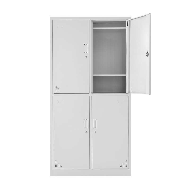 迪欧钢制加厚带锁员工存包储物柜 健身体育馆学生宿舍四门更衣柜