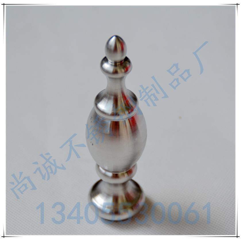 需定制热销不锈钢中岛服装铁艺衣柜架子球头 玫瑰金装饰顶部展示