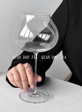 欧式高档红酒杯奢华水晶玻璃杯葡萄酒高脚杯子家用勃艮第酒具一对