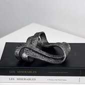 家居软摆件桌面几何摆件样板房现代金属简约装 饰品不规则创意