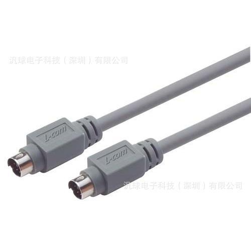 L-COM CSMD6MM-6 经济型模制线缆 迷你DIN 6公头/公头 连接器现货