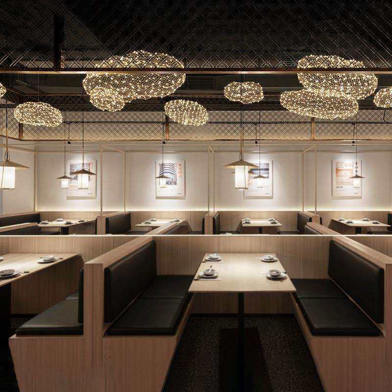创意云朵灯吊灯餐厅挂饰儿童房卧室装饰服装店铺挂件棉花白云灯