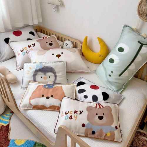 儿童枕套天丝枕头套宝宝枕头套30x50小枕套夏季凉感丝48x74cm