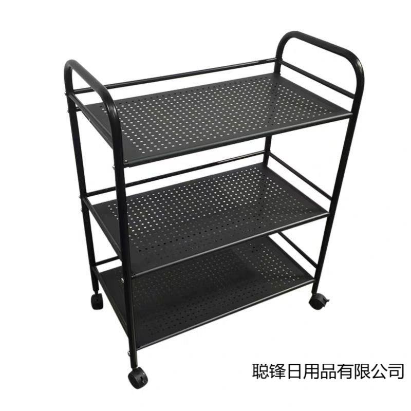 火锅店菜架子三层铁艺蔬菜架多层厨房置物架配菜架火锅放菜架商用