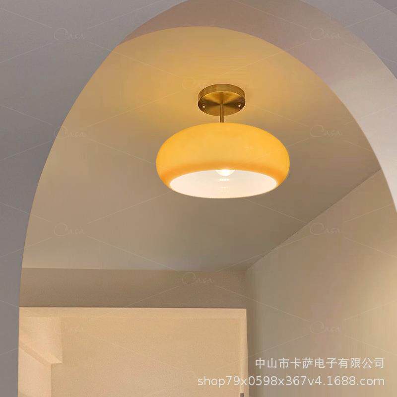 中古入户玄关过道吸顶灯复古阳台门厅卧室衣帽间餐厅走廊吊灯北欧