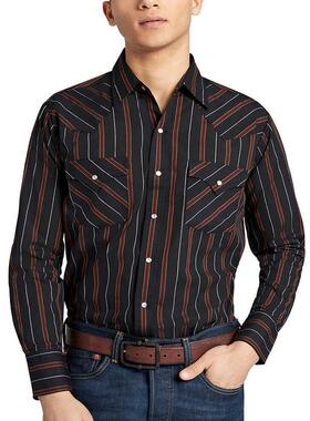 C 81171 Men's Western Striped Shirt 西部条纹衬衫