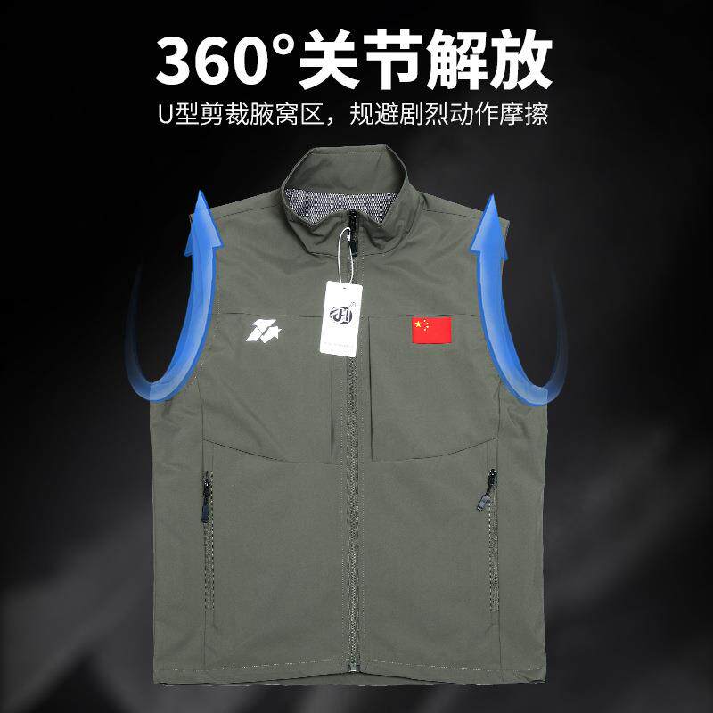 3516新款25铠翼春秋冲锋马甲男款春夏坎肩无袖多口袋背心户外JHOD