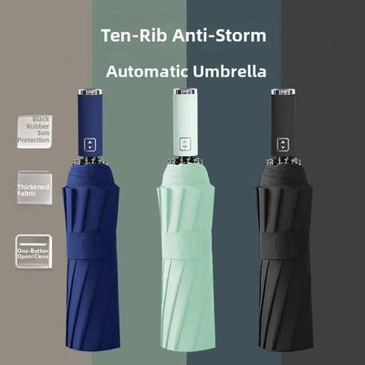 Strong Wind Resistant 12K Automatic Umbrella Rain Women Wi