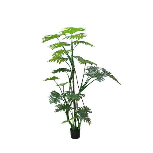 仿真造型喜林芋大型落地绿植客厅盆栽室内装饰假树摆件龟背竹盆景
