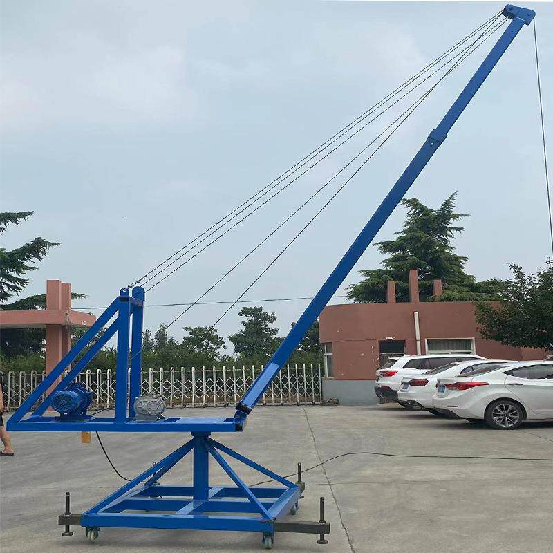 移动旋转吊鱼机鱼塘吊机上鱼升降机建筑工地远距离起重机提升机