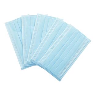 海构氏海诺一次性医100只用外科口罩色罩无菌医蓝疗机口防护透气