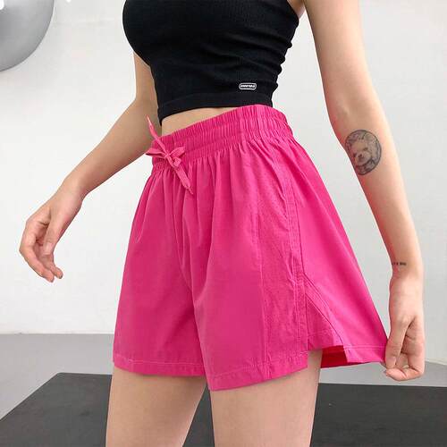 Anti glare sports shorts for women, running training,