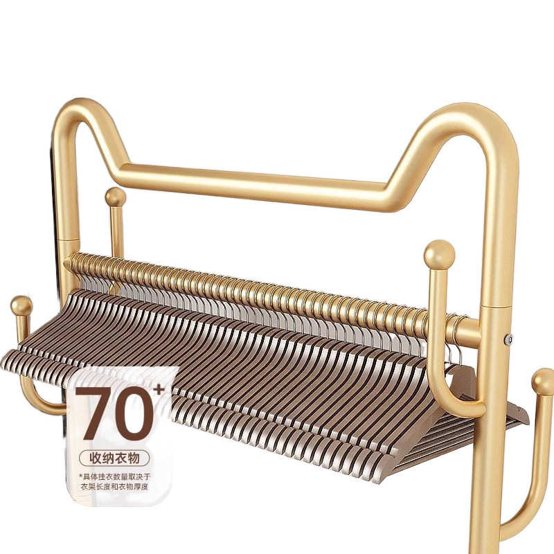 衣帽架家用卧室落地挂衣架门后可移动收纳架转角简易晾晒衣宿舍新