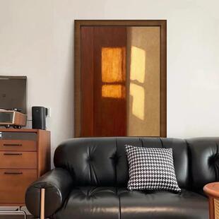 中古风al202511绘光影客厅手油画艺感象小众装 饰挂画抽玄术关过道