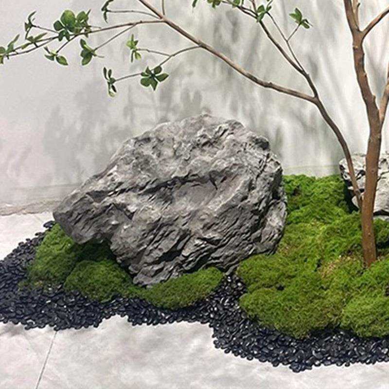 假石头庭院装饰摆件室内展厅布置道具景观石造景装饰仿真石头