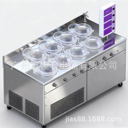 厂家新款 智能 8缸手工冰激凌机 gelato machine 前台冰淇淋机