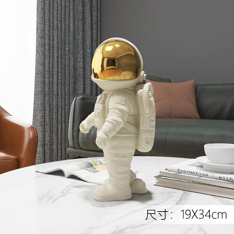高档北欧宇航员摆件意客厅视柜太空人家居饰电居品办公创室乔迁新