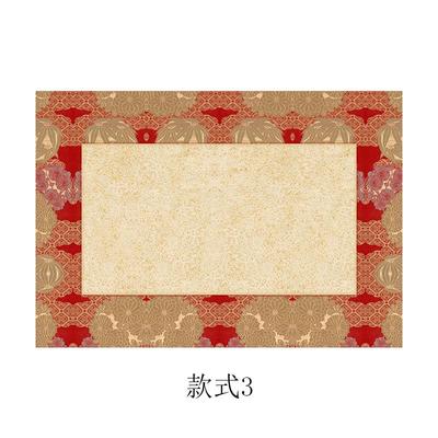 高档粲然锦纹婚小品纸微书喷书法作品纸绢布小楷行书房文加厚仿古